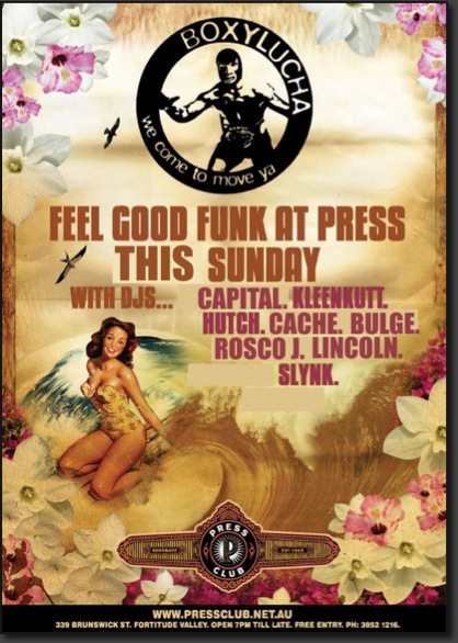 Boxy's FEEL GOOD FUNK at Press Club